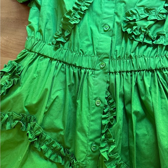 NWT Ribbon Short Sleeve Midi Shirtdress kate spade new york x Target Green XS - Picture 7 of 12